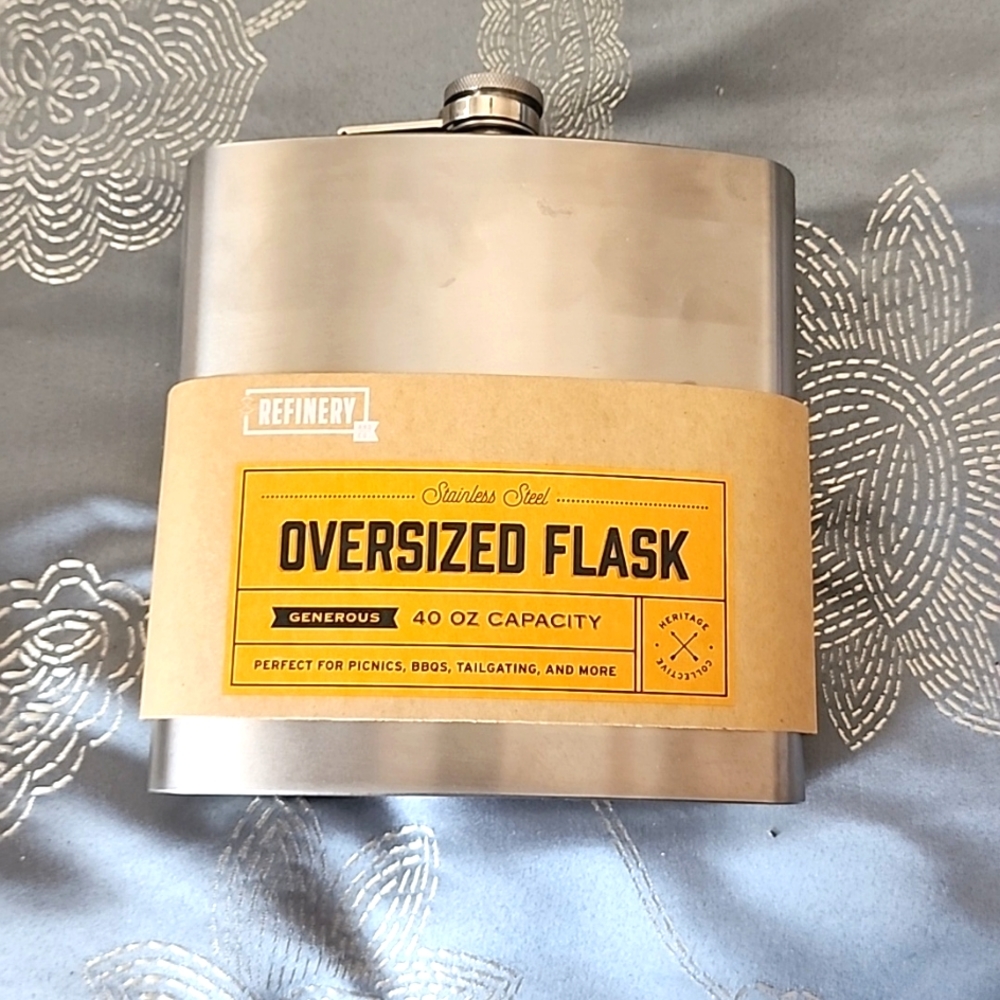 Stainless steel oversized flask